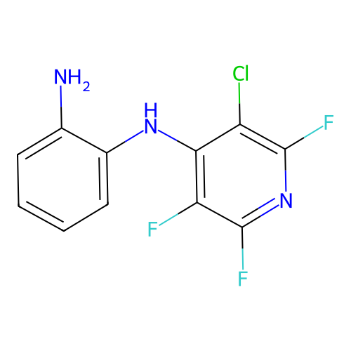 2-N-(3-chloro-2,5,6-trifluoropyridin-4-yl)benzene-1,2-diamine structure