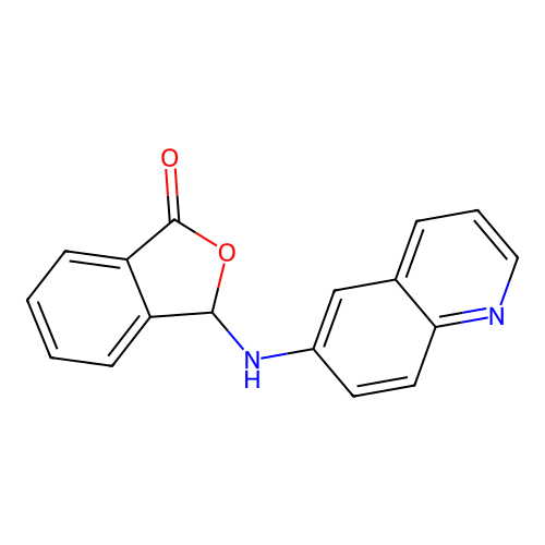 3-(Quinolin-6-ylamino)-3H-isobenzofuran-1-one structure