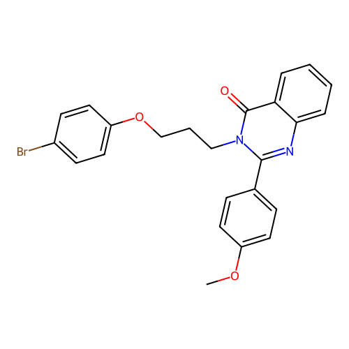 3-(3-(4-bromophenoxy)propyl)-2-(4-methoxyphenyl)quinazolin-4(3H)-one structure