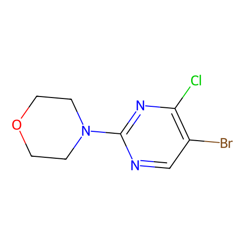 4-(5-Bromo-4-chloropyrimidin-2-yl)morpholine structure