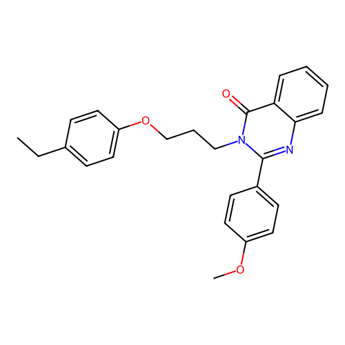3-(3-(4-ethylphenoxy)propyl)-2-(4-methoxyphenyl)quinazolin-4(3H)-one structure