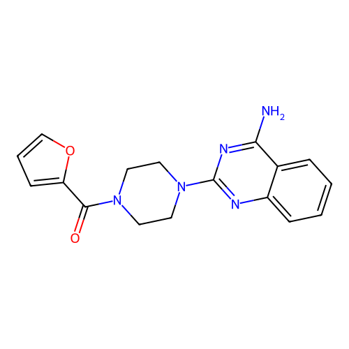 (4-(4-Aminoquinazolin-2-yl)piperazin-1-yl)(furan-2-yl)methanone structure