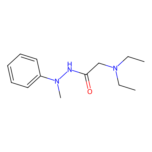 2-(diethylamino)-N'-methyl-N'-phenylacetohydrazide structure