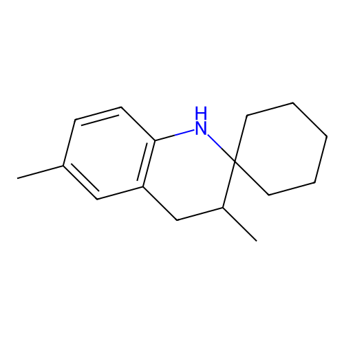 3,6-dimethylspiro[3,4-dihydro-1H-quinoline-2,1'-cyclohexane] structure