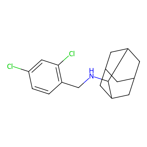 N-(2-adamantyl)-N-(2,4-dichlorobenzyl)amine structure