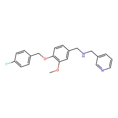 [4-(4-Fluoro-benzyloxy)-3-methoxy-benzyl]-pyridin-3-ylmethyl-amine structure