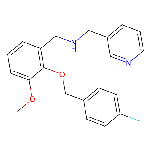 [2-(4-Fluoro-benzyloxy)-3-methoxy-benzyl]-pyridin-3-ylmethyl-amine structure