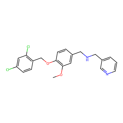 [4-(2,4-Dichloro-benzyloxy)-3-methoxy-benzyl]-pyridin-3-ylmethyl-amine structure