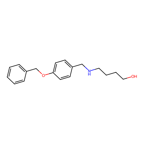 4-[(4-Phenylmethoxyphenyl)methylamino]butan-1-ol structure