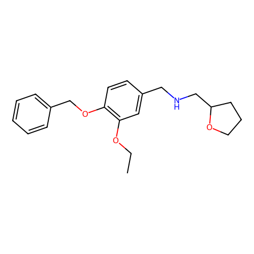 N-[(3-ethoxy-4-phenylmethoxyphenyl)methyl]-1-(oxolan-2-yl)methanamine structure