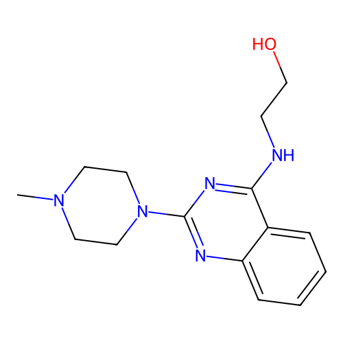 2-[[2-(4-Methylpiperazin-1-yl)quinazolin-4-yl]amino]ethanol structure
