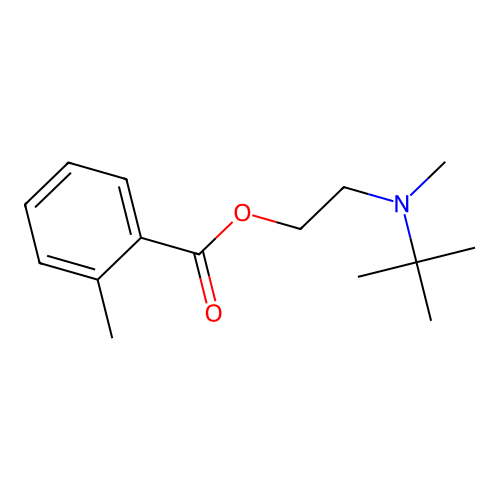 2-[Tert-butyl(methyl)amino]ethyl 2-methylbenzoate structure