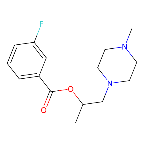 1-(4-Methylpiperazin-1-yl)propan-2-yl 3-fluorobenzoate structure