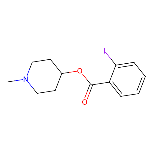 1-Methylpiperidin-4-yl 2-iodobenzoate structure