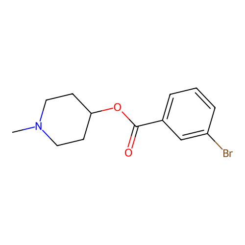 (1-Methylpiperidin-4-yl) 3-bromobenzoate structure