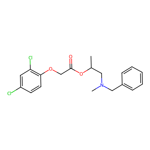1-[Benzyl(methyl)amino]propan-2-yl (2,4-dichlorophenoxy)acetate structure