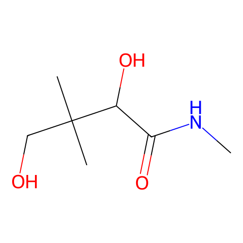 2,4-dihydroxy-N,3,3-trimethylbutanamide structure