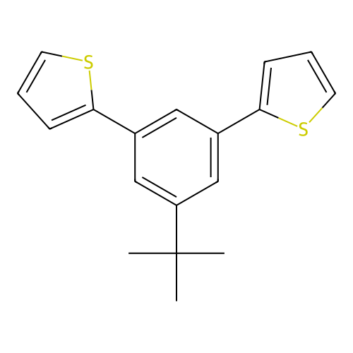 2-[3-Tert-butyl-5-(2-thienyl)phenyl]thiophene structure
