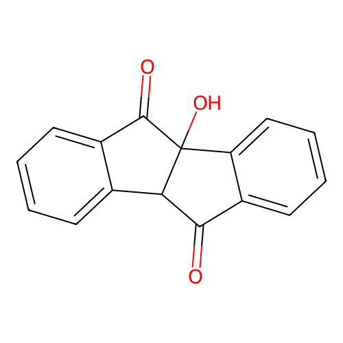 4b-hydroxy-9bH-indeno[2,3-a]indene-5,10-dione structure