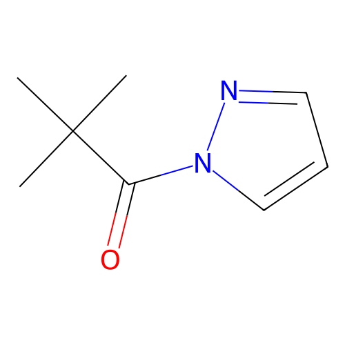 2,2-Dimethyl-1-pyrazol-1-ylpropan-1-one structure