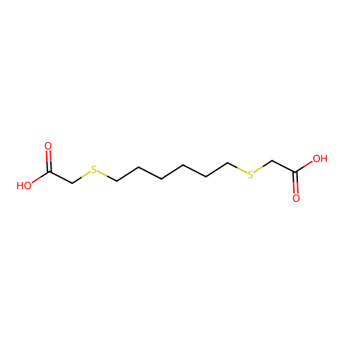 2,2'-(Hexane-1,6-diyldisulfanediyl)diacetic acid structure