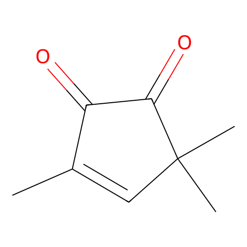 3,5,5-Trimethylcyclopent-3-ene-1,2-dione structure