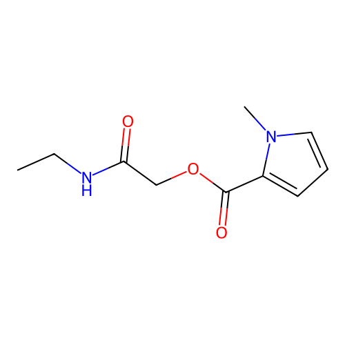 2-(ethylamino)-2-oxoethyl 1-methyl-1H-pyrrole-2-carboxylate structure