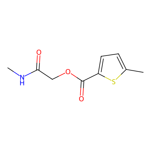 [2-(Methylamino)-2-oxoethyl] 5-methylthiophene-2-carboxylate structure