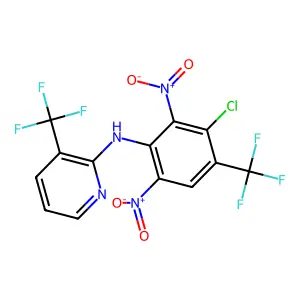 2-Pyridinamine, N-(3-chloro-2,6-dinitro-4-(trifluoromethyl)phenyl)-3-(trifluoromethyl)- structure