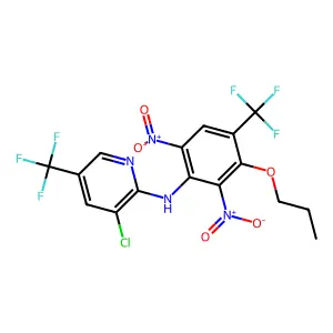 2-Pyridinamine, 3-chloro-N-(2,6-dinitro-3-propoxy-4-(trifluoromethyl)phenyl)-5-(trifluoromethyl)- structure