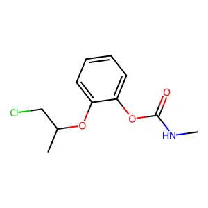 Phenol, 2-(2-chloro-1-methylethoxy)-, methylcarbamate structure