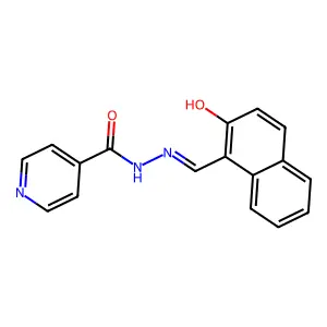 2-羟基-1-萘醛异烟酰腙 structure