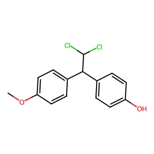 4-[2,2-Dichloro-1-(4-methoxyphenyl)ethyl]phenol structure