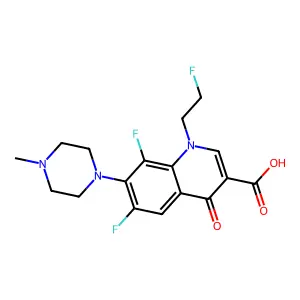 氟罗沙星 structure