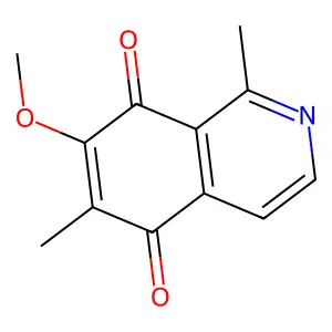 7-Methoxy-1,6-dimethyl-5,8-dihydroisoquinoline-5,8-dione structure