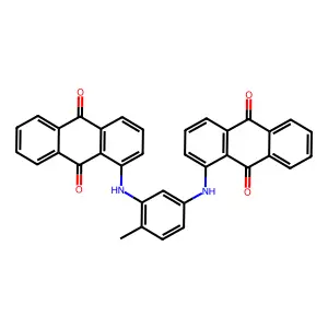 9,10-Anthracenedione, 1,1'-[(4-methyl-1,3-phenylene)diimino]bis- structure