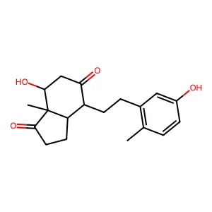3,12-Dihydroxy-9(10)-secoandrosta-1,3,5(10)-triene-9,17-dione structure