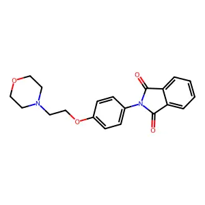 N-(4-(β-N'-吗啉基乙氧基)苯基)邻苯二甲酰亚胺 structure