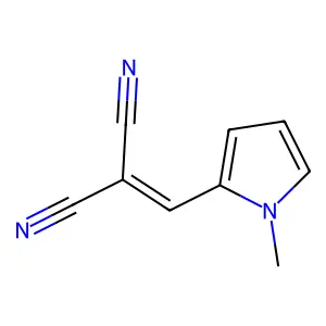 (1-甲基吡咯-2-基亚甲基)丙二腈 structure