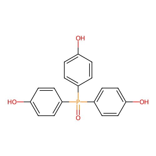 Tris(4-hydroxyphenyl)phosphine oxide structure