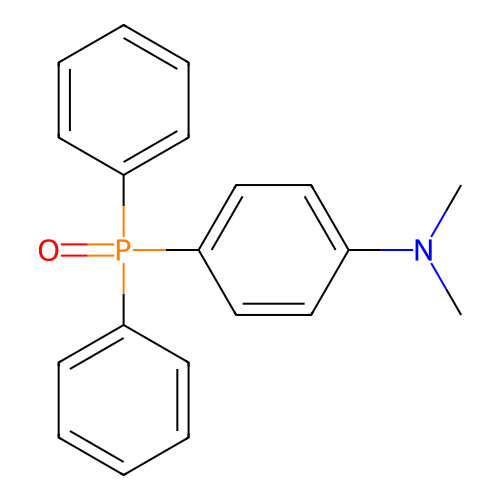 4-diphenylphosphoryl-N,N-dimethylaniline structure