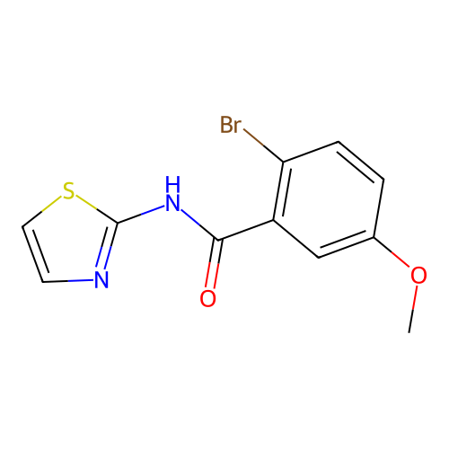 2-Bromo-5-methoxy-N-(thiazol-2-yl)benzamide structure