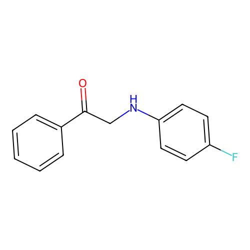 2-(4-Fluoroanilino)-1-phenylethanone structure