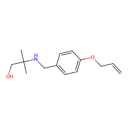 2-{[4-(Allyloxy)benzyl]amino}-2-methyl-1-propanol structure