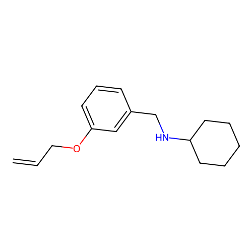 N-[(3-prop-2-enoxyphenyl)methyl]cyclohexanamine structure