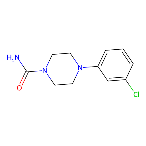 4-(3-Chlorophenyl)piperazine-1-carboxamide structure