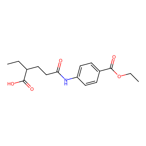 5-((4-(Ethoxycarbonyl)phenyl)amino)-2-ethyl-5-oxopentanoic acid structure