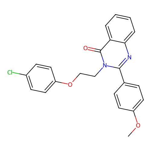 3-(2-(4-chlorophenoxy)ethyl)-2-(4-methoxyphenyl)quinazolin-4(3H)-one structure