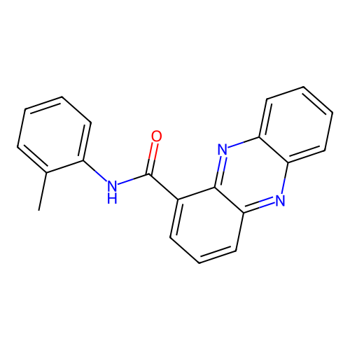 N-(2-methylphenyl)-1-phenazinecarboxamide structure