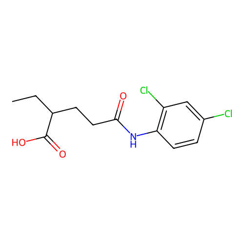 5-((2,4-Dichlorophenyl)amino)-2-ethyl-5-oxopentanoic acid structure